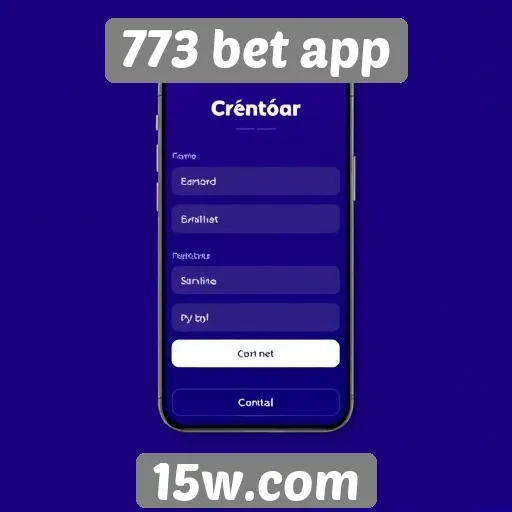 Como criar uma conta no 773 bet app