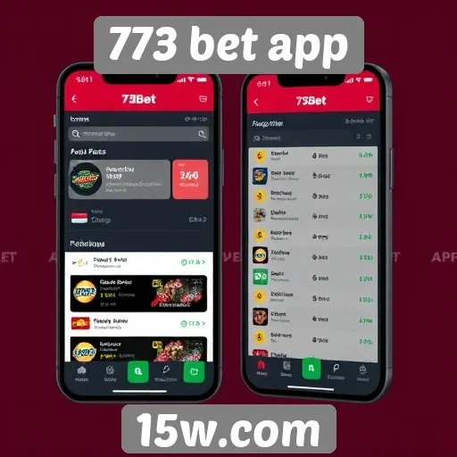 Usabilidade e design da interface do 773 bet app